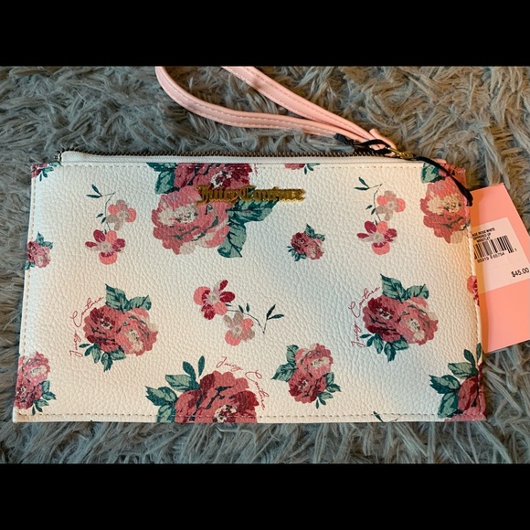 NWT Floral Juicy Couture Wristlet - Picture 1 of 8